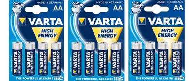 3er Pack - Varta HighEnergy Alkali-Batterie "Mignon AA" 4er Pack