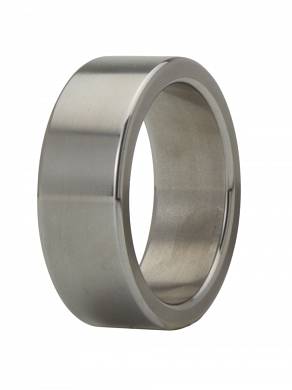Cockring Penisring Edelstahl blank 15 mm breit