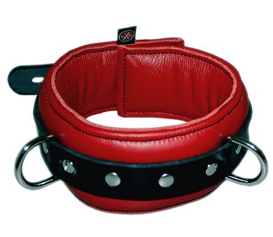Leder Halsfessel BASIC - rot