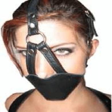 BDSM-Mundknebel aus Leder