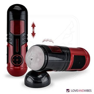 Masturbator mit Stofunktion Red Power