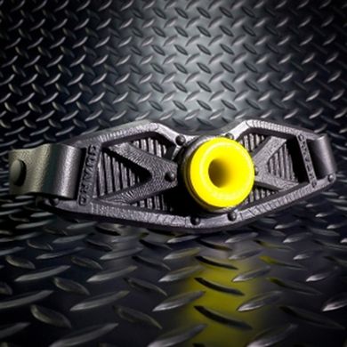 Oxballs Guard Gag Mouth Gag with Yellow Insert - black