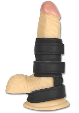 Sextreme Doppel-Cockriemen schwarz