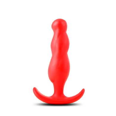 Silikon Analplug - The Drill - rot - medium