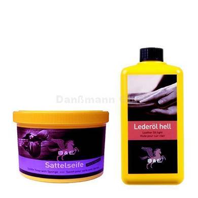 B & E Sattelseife 500 ml+500 ml Lederöl ,Lederpflege