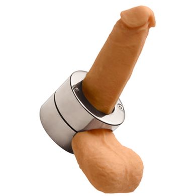 Master Series - Stainless Steel Penis Trap - Ballstretcher / Cockring