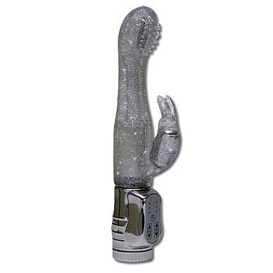 Seven Creations Vibrator Rotating G-Spot Rabbit silber-glitzer. 1 Stück