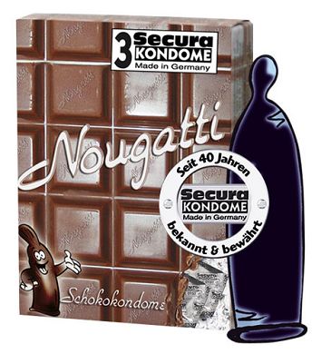 Secura Nougatti / Schokokuss Kondome 3 Stk.