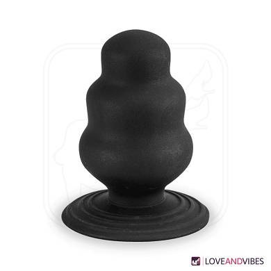 XXL-Analplug Wavy mit Saugfu