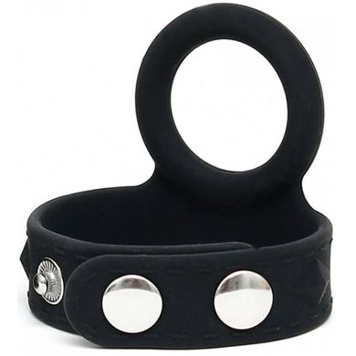 Rimba Penis Strap with flexible Cockring 3 cm black S/M