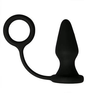 Cockring Mit Vibrierendem Anal-Plug