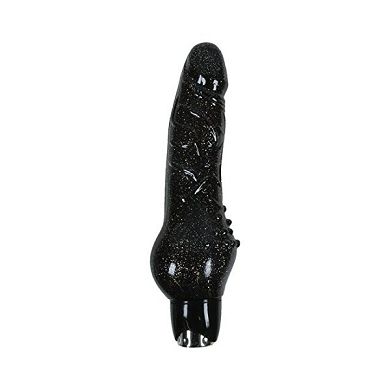 NS Novelties STARLIGHT GEMS ARIES - Dildo - black - aus Körperverträglichem TPE 