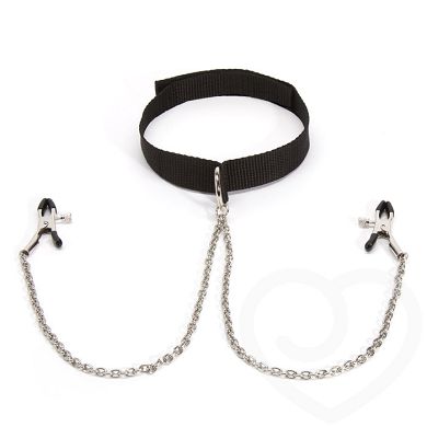 Lovehoney BASICS Halsband mit Nippelspangen