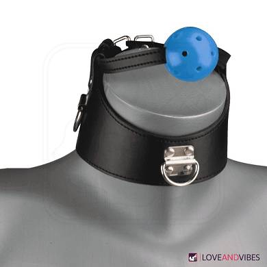 Ballknebel mit Bondage-Halsband