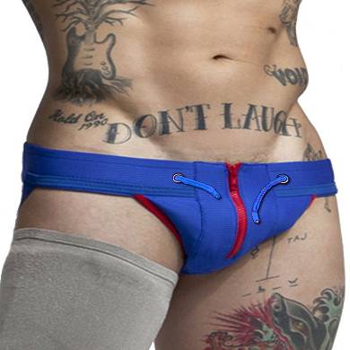 jackadams Gridiron Jockstrap Blue/Red