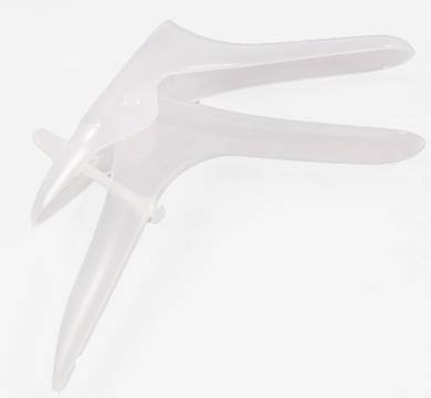 Vaginal Spekulum aus Plastik feststellbar / Scheidenspekulum