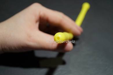 Dilator Silikon Gelb DickUndLang-mit-Loch Neu Art.1037 28,5/1,2 cm Prinzenzepter