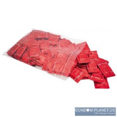 BLAUSIEGEL RED HT 100 Kondome (rot m. Erdbeeraroma)
