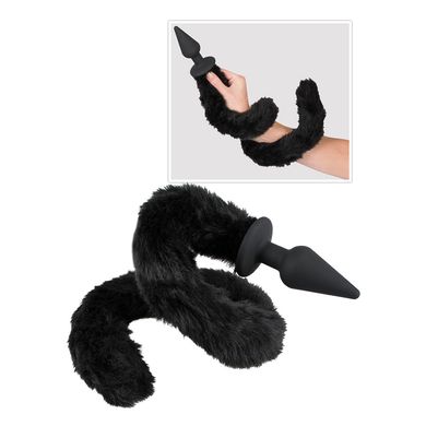 11 x 4 cm BAD KITTY Silikon Buttplug + XL Schwanz
