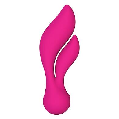 Aufladbarer Vibrator aus Silikon in Pink