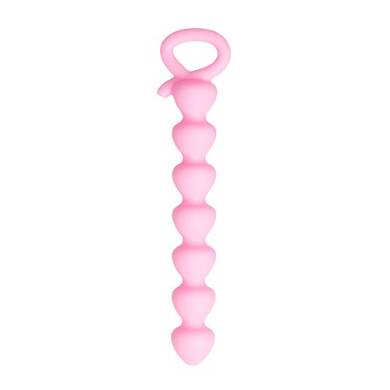 Analkette mit 7 Perlen in Pink