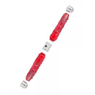 2=1: Vibrator-/Doppeldildo-Set, rot