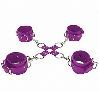 Kreuzfesseln - OUCH Leather purple