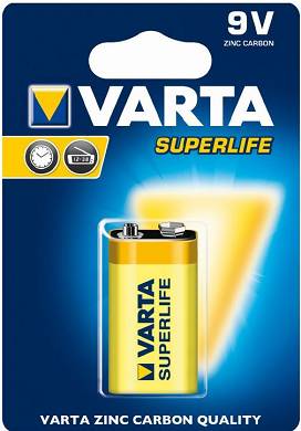 10 VARTA Superlife 9V Block 6F22 6LR61 9 V Blockbatterie NEU 9volt 9-v 9 volt