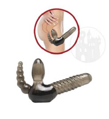 Strapless Strap-On mit Analdildo