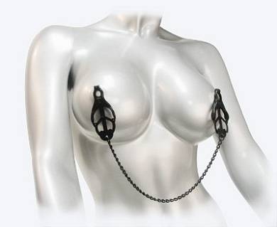 Schwarze Metall Nippelklammer Bondage Japanische Klammer Clover Clamps