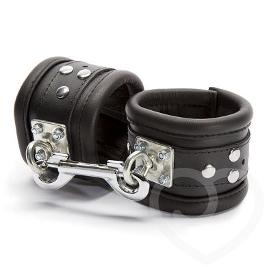 DOMINIX Deluxe Heavy Leder-Handschellen drehbar