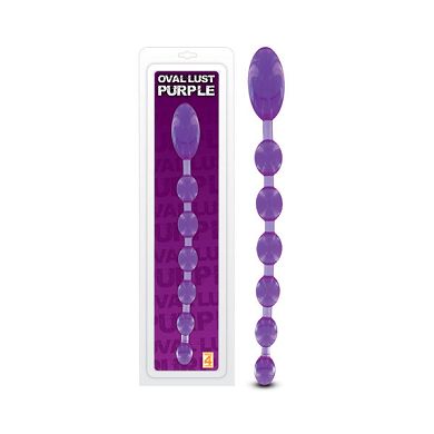 T4L Oval Lust Purple Analkette, 27,5 x 2 cm