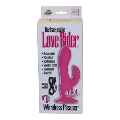 Aufladbarer Vibrator Love Rider in Pink