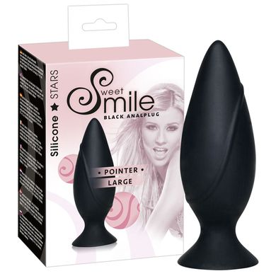 Sweet Smile Analplug schwarz 12 x 4 cm