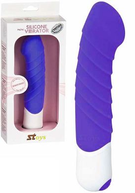 13 x 3,4 cm Vibrator SToys CYNTHIA Silicone-Vibrator blau