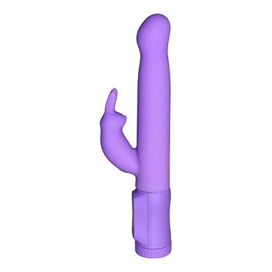 Rabbit Vibrator aus Silikon in Violett