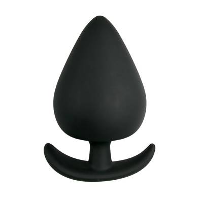 Schwarzer Anker-Buttplug - Gro