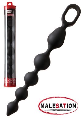 Malesation Silicone Ballchain medium black
