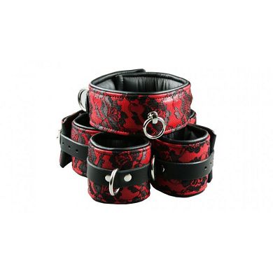 Burlesque Set Premium rot/schwarz
