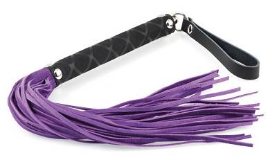 Peitsche Velours lila