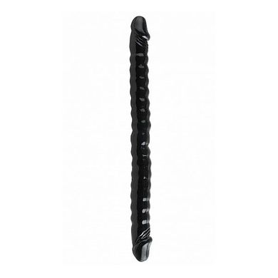Doppeldildo Snake schwarz 45 x 4 cm