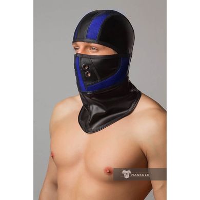 MASKULO - Armored Color Under Fetish Balaclava - Royal Blue/Black - Gr.OS