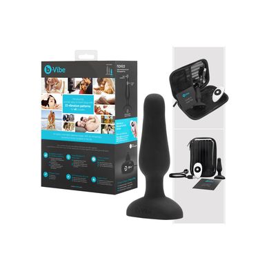 9 x 2 cm b-Vibe novice Vibro-Plug black