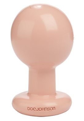 12 x 7 cm Doc Johnson Round Butt Plug large flesh