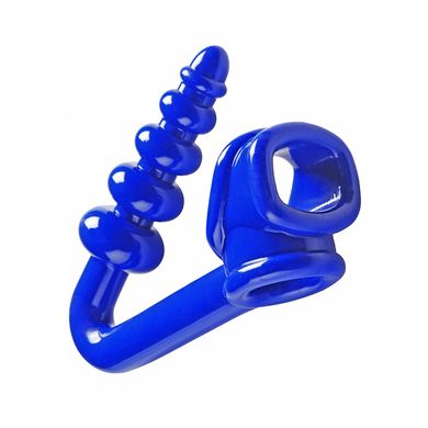 Cockring mit Buttplug - Master Series - The Cobalt Tower