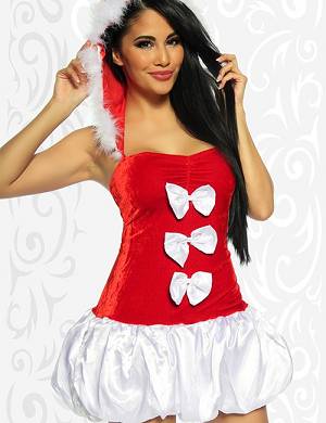 Weihnachts-Petticoat-Kleid