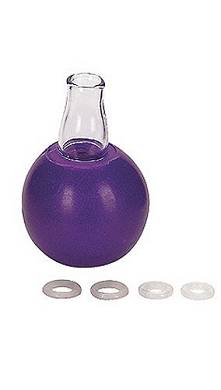 Seven Creations Nippel Sauger lila mit 4 Ringen