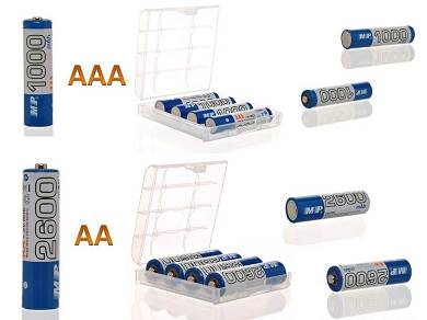 Top Wiederaufladbare AA/AAA Ni-MH Batterie 1,2V 1000 Mal Hochleistung Akku ACCU