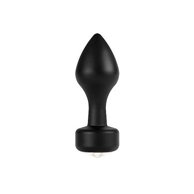 Analstecker Metall Schwarz, 8,5 x 3 cm