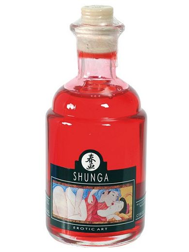 Shunga Kisses Massagel: Cherry (100ml)